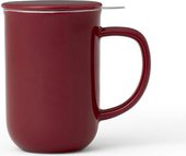Чайная кружка с ситечком Viva Scandinavia Minima, 0.5л, фарфор, бордовый V77540