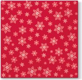 Салфетки для декупажа Paw Звезды повсюду, 33x33см, 20шт., красный SDL195003