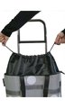 Сумка-тележка Rolser Lido Mini Bag, 2 колеса, складная, чёрно-белая MNB010blanco/negro