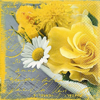Салфетки для декупажа Paper+Design Цветы лета, 33x33см, 20шт 21684