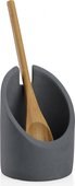Подставка с ложкой Andrea House Stone Grey and Wood CC17159