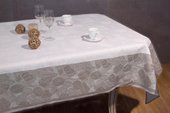 Скатерть льняная "Ливень" 150x150см коричневая Белорусский лён 12c518/150x150/746/33