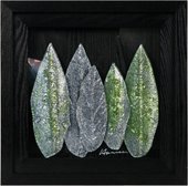 Картина стеклянная Листья Арбор Мунди 40x40см Top Art Studio LG1229-TA