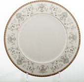 Набор тарелок Porcelaine Czech Gold Hands Голубой узор, 25см, 6 шт LUISA248GSTM25x6