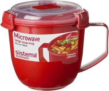 Кружка суповая Sistema Microwave, 900мл 1141