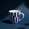 Бокал ИФЗ Весна, Да и Нет, синий, 470мл, костяной фарфор 80.44736.00.1