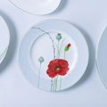 Тарелка десертная ИФЗ Премиум, Маки, 20.5см, костяной фарфор 80.06298.00.1