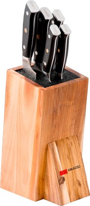 Omoikiri Набор из 5 ножей со стальными лезвиями и универсальной подставкой Mikadzo YAMATA KOTAI 4992006