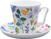 Бокал с блюдцем ИФЗ Ленинградский, Primavera, 360мл, фарфор 81.34502.00.1