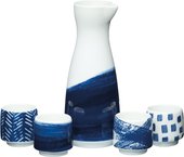 Набор для сакэ KitchenCraft World of Flavours 450мл, 5 предметов, Мир Вкусов WFSAKE5PC