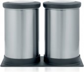 Набор контейнеров с прозрачной крышкой на подставке 1.2л матовая сталь Brabantia 416064