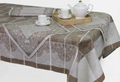 Скатерть льняная "Милан" 150x150см + 6 салфеток 50x50см коричневый Белорусский лён 06c47/150x150/148/4