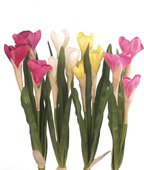 Цветок искусственный "Крокус" 3 головки, микс, 36см Floralsilk 11090ASS