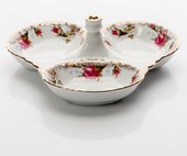 Менажница Porcelaine Czech Gold Hands Шиповник, 3 части, 17.5см IWB013kab/3B