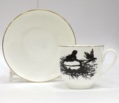 Чашка с блюдцем Силуэты. Стрекоза, ф. Ландыш ИФЗ 81.17257.00.1