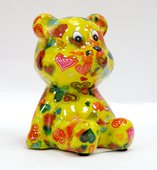 Копилка мини Мишка Тэдди, жёлтый 9.5x9x10.5см Pomme-Pidou 148-00250/B