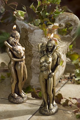 Свеча декоративная Bartek Candles Влюблённая пара фигурка, 30cм 108112