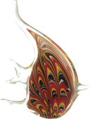 Фигурка стеклянная Top Art Studio Пестрая скалярия, 17x19см ZB2438-TA