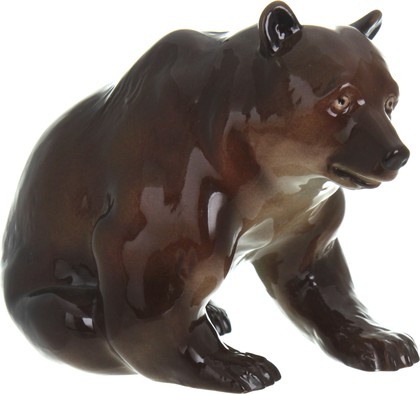 Скульптура ИФЗ Медведь бурый, фарфор 82.04678.00.1