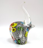 Фигурка стеклянная Top Art Studio Серебряный слонёнок, 10.5x15.5см ZB2641-AG