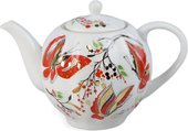 Чайник заварочный ИФЗ Тюльпан Бабочки, 600мл, фарфор 80.00208.00.1