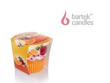 Свеча декоративная Bartek Candles Фруктовые маффины, стакан 5901685045568