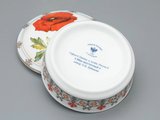 Туалетная коробочка ИФЗ Круглая, Мак восточный, подарочный набор, фарфор 81.33191.00.1