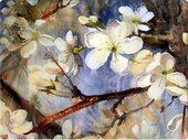 Подставки под тарелки на стол Top Art Studio Цветение сакуры 40x29см, 4шт, пробка GD2515-TA