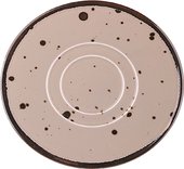 Блюдце для бульонной чаши Top Art Studio Коттедж Браун, 17см SP2713-TA