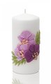 Свеча декоративная Bartek Candles Орхидея матовая, колонна 6x13см 5901685024471
