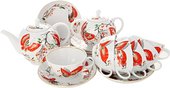 Сервиз чайный ИФЗ Тюльпан Бабочки, 20 предметов, фарфор 81.10086.02.1