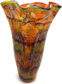 Ваза из цветного стекла 47см Top Art Studio ZB2193-TA