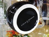 Солонка керамическая Cole & Mason с ложечкой 14см, чёрная H100169