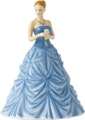 Статуэтка Royal Doulton Март, Аквамарин 17см, фарфор BISTPT26518