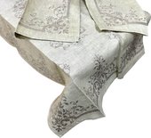 Скатерть Полонез 150x150 +6 салфеток 49x49 Белорусский лён 11c508/150x150/75/1