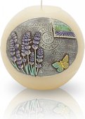 Свеча Лавандовый прованс, шар 10см Bartek Candles 5907602697438