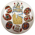 Тарелка декоративная ИФЗ Эллипс Писанки, 19,5см, фарфор 80.51061.00.1