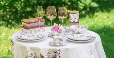 Чашка с блюдцем ИФЗ Соло, Monplaisir Violet, 265мл, фарфор 81.29440.00.5