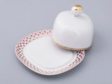 Маслёнка ИФЗ Прямоугольная, Сетка-Блюз, фарфор 80.92735.00.1