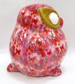 Копилка Pomme-Pidou Большая Сова Big Errol XL розовая с бабочками 148-00061/4