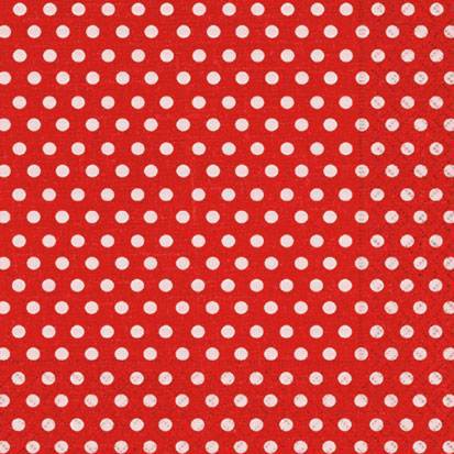 Салфетки для декупажа Paper+Design Красный горох, 33x33см, 20шт LN0465
