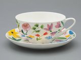 Чайная пара ИФЗ Купольная, Primavera, 300мл, костяной фарфор 81.34274.00.1