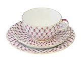 Сервиз чайный ИФЗ Тюльпан, Сетка-Блюз, 20 предметов, фарфор 81.24815.00.1