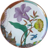 Тарелка декоративная ИФЗ Эллипс, Лиловый вечер, 27.5см, фарфор 80.83755.00.1