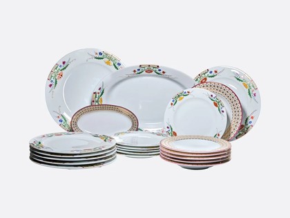 Сервиз столовый ИФЗ Европейская, Замоскворечье-2, 21 предмет, 6 персон, фарфор 81.10664.00.1