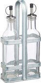 Подставка для масла и уксуса KitchenCraft Industrial Kitchen с 2 бутылками INDOILVIN2PC