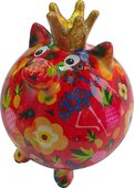 Копилка для денег Pomme-Pidou Хрюшка мини, красный 9x9x11см 148-00408/B