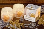 Свеча Снежные мечты, стакан 8x7.5см Bartek Candles 5907602697414