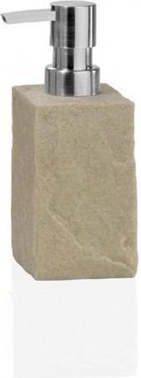 Диспенсер для жидкого мыла Andrea House бежевый песок, хром BA15264