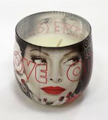 Свеча LOVE, стакан 8x7.5см Bartek Candles 5901685002615